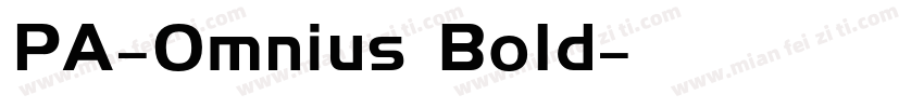 PA-Omnius Bold字体转换